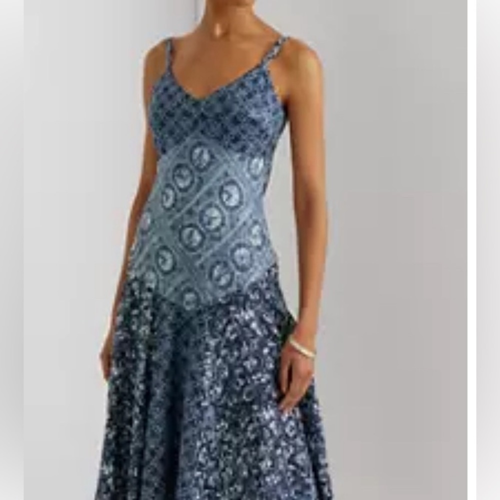 Lauren Ralph Lauren Patchwork-Print Linen Sleeveless Dress - Picture 4 of 8